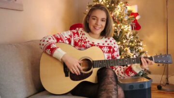 MY 1st ACOUSTIC CHRISTMAS SONG AT HOME | Meghan Trainor – Ill Be Home | Allie Sherlock cover